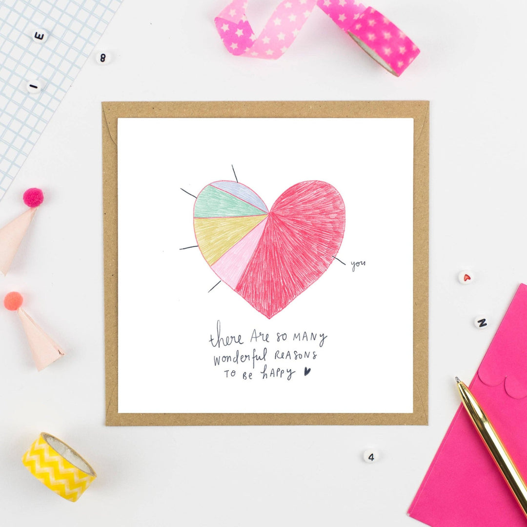 GREETING CARD: SO MANY WONDERFUL REASONS TO BE HAPPY - Birch & BrackenCARDS