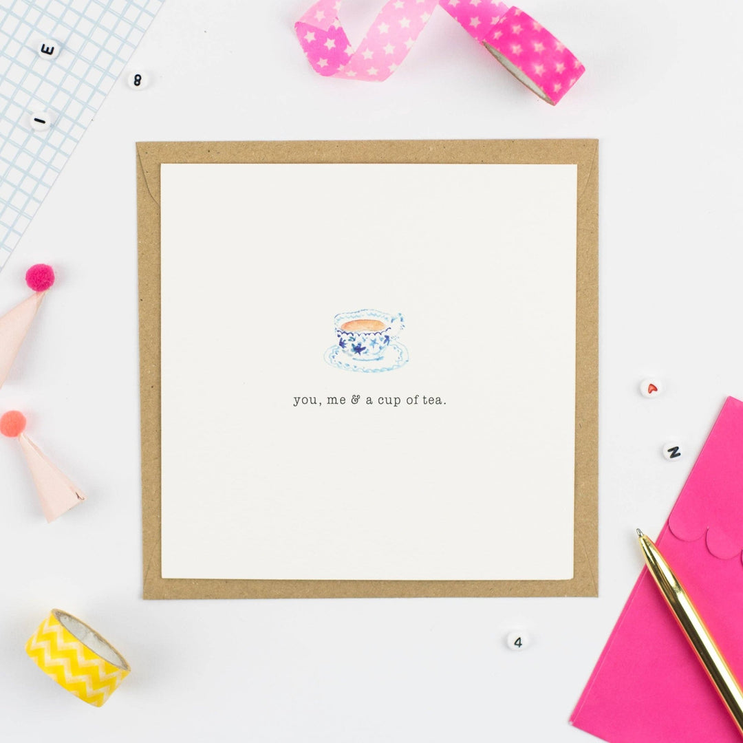 GREETING CARD: YOU, ME AND A CUP OF TEA - Birch & BrackenCARDS