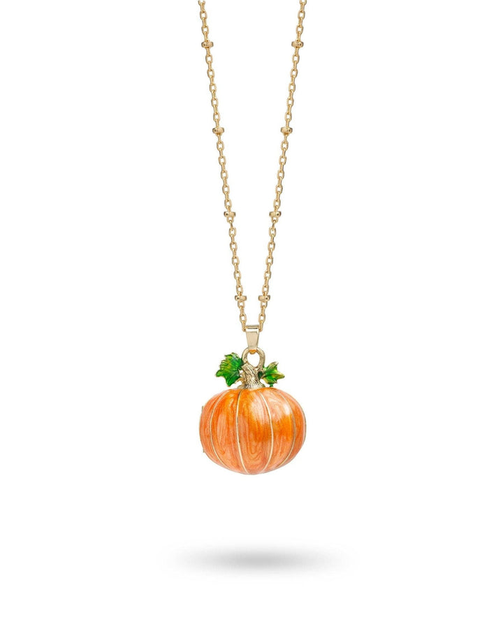 Hedgehog & Pumpkin Locket - Birch & BrackenNECKLACE