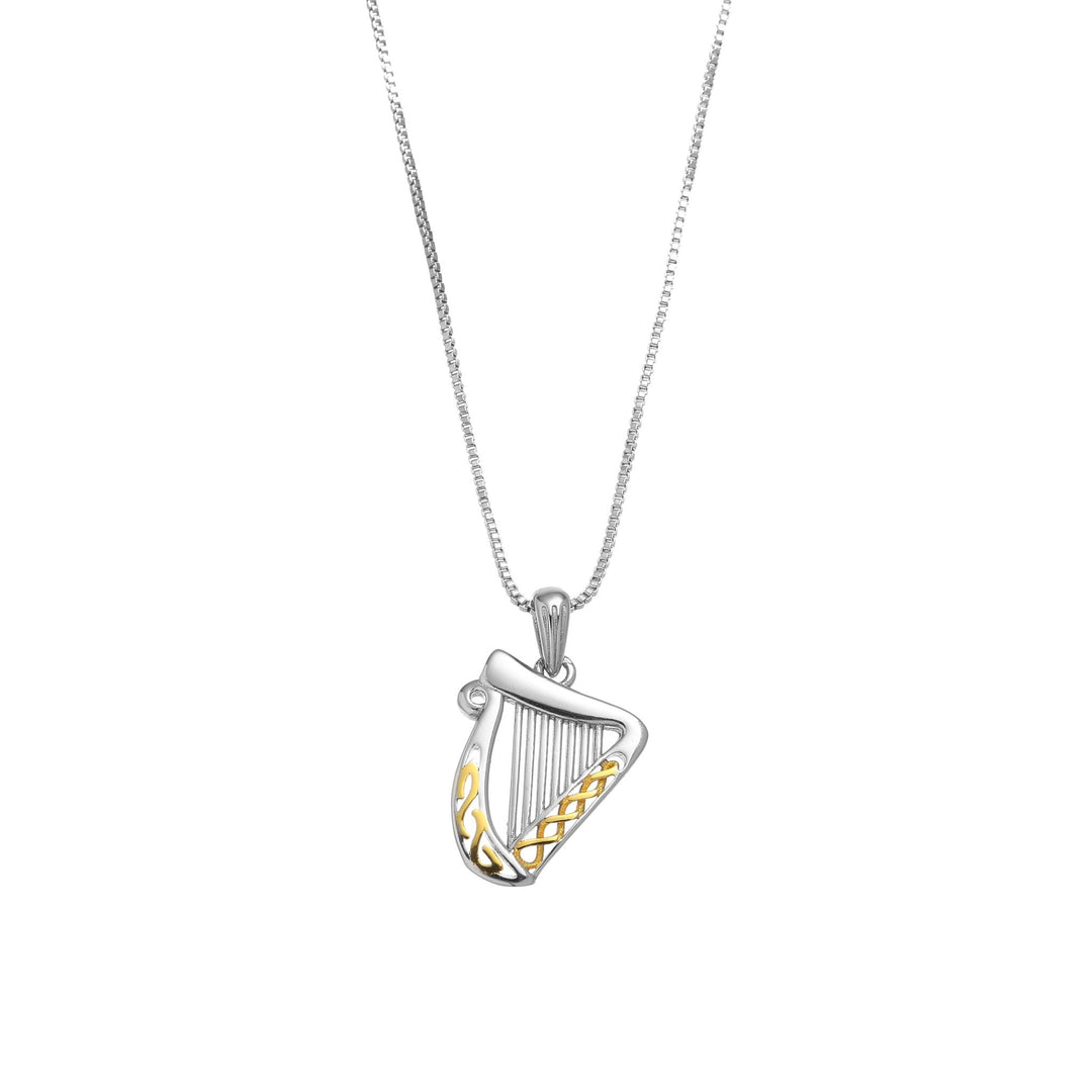 Irish Harp Pendant - Birch & BrackenNECKLACE