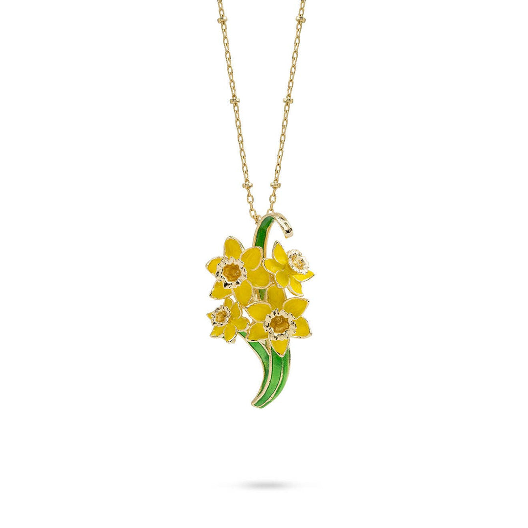 Large Daffodil Pendant - Birch & BrackenNECKLACE