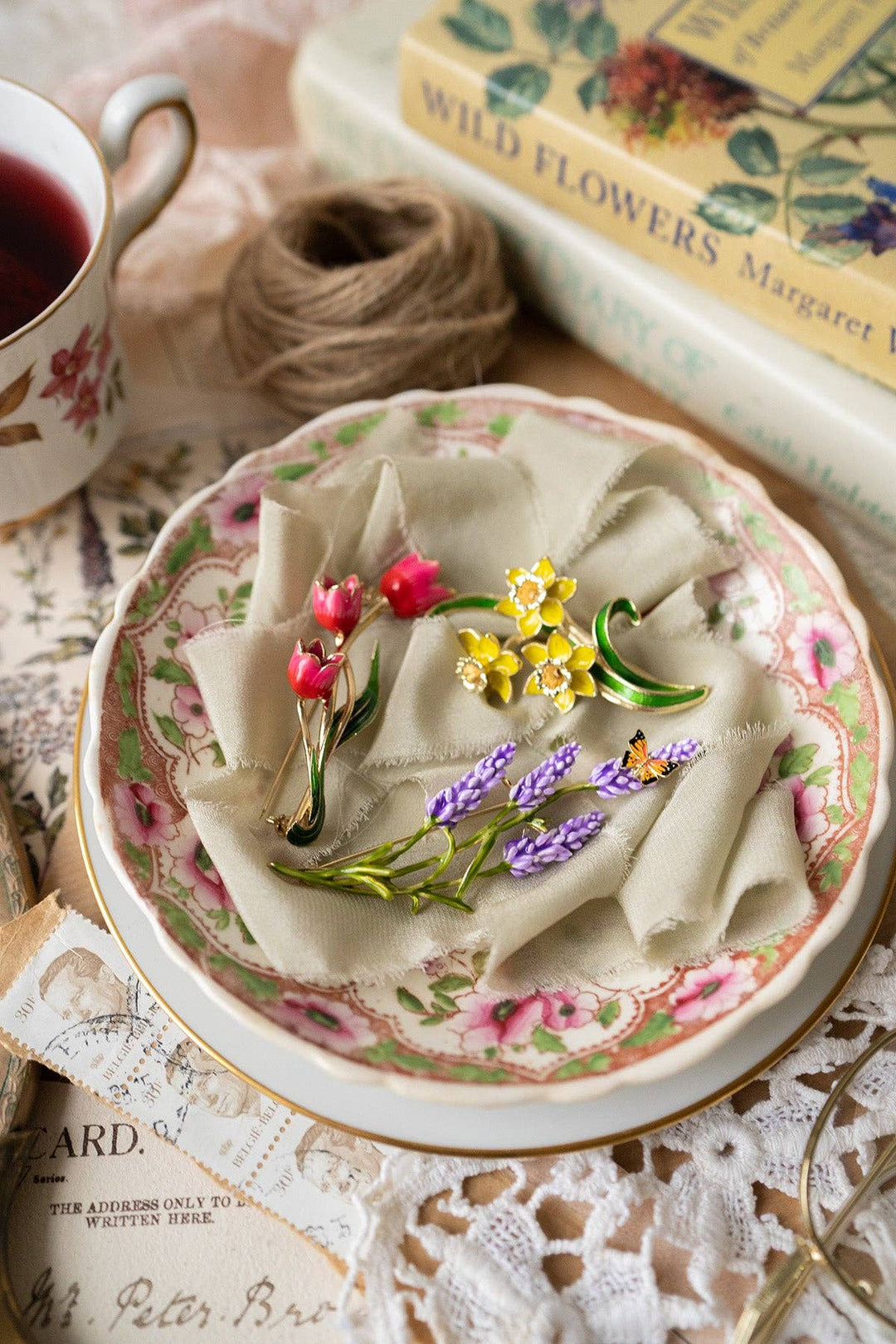 Lavender Brooch - Birch & BrackenBROOCH