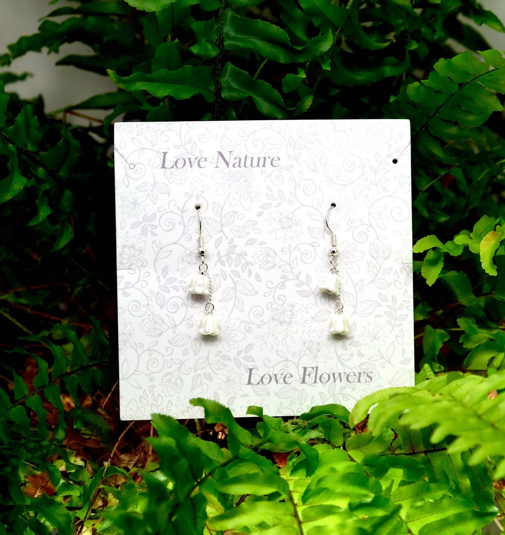 Lily Of The Valley Drop Hook Earrings - Birch & BrackenEARRINGS
