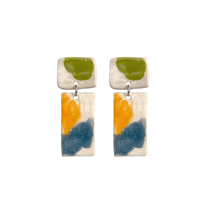 Multicolour ceramic earring - Birch & BrackenEARRINGS