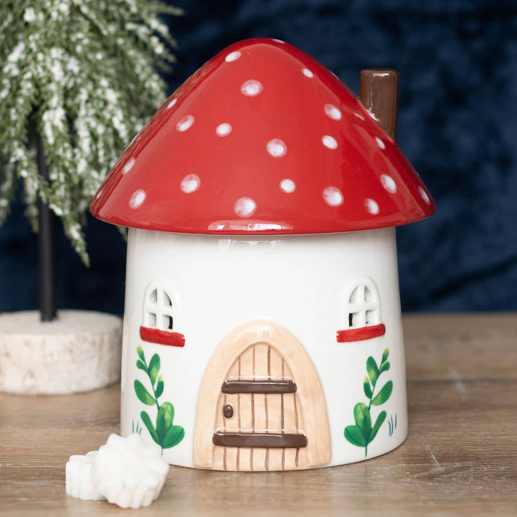 Mushroom House Oil Burner and Wax Warmer - Birch & BrackenWAX BURNER