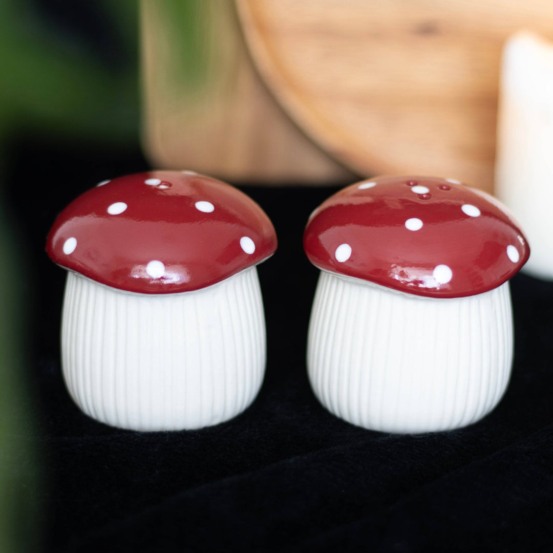 Mushroom Salt and Pepper Shakers - Birch & BrackenSALT & PEPPER SET