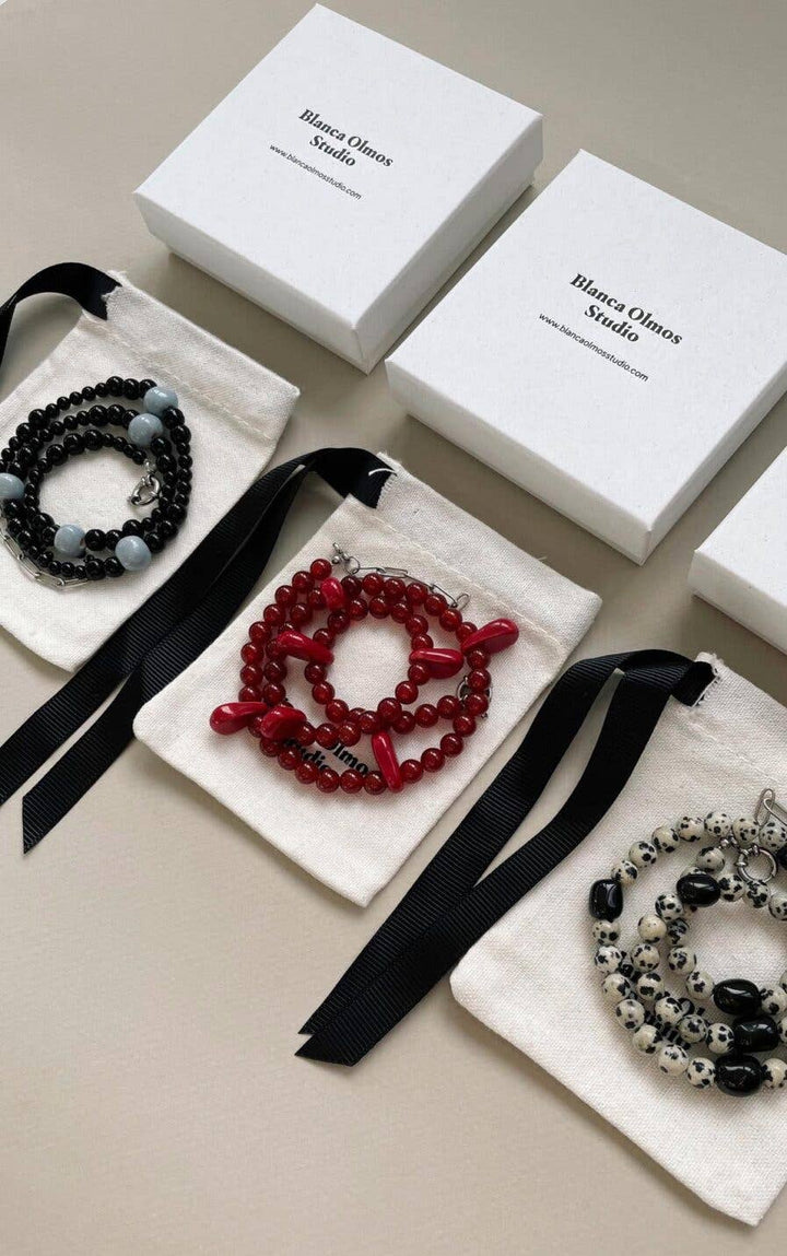 Natural stone necklace Jasper and aventurine - Birch & BrackenNECKLACE