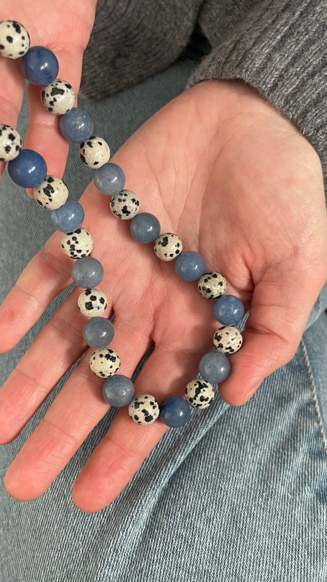 Natural stone necklace Jasper and aventurine - Birch & BrackenNECKLACE