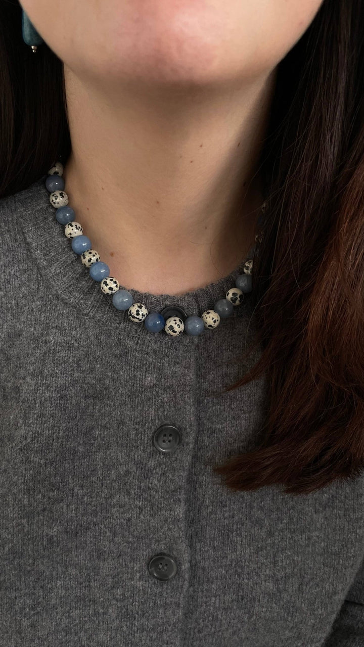 Natural stone necklace Jasper and aventurine - Birch & BrackenNECKLACE