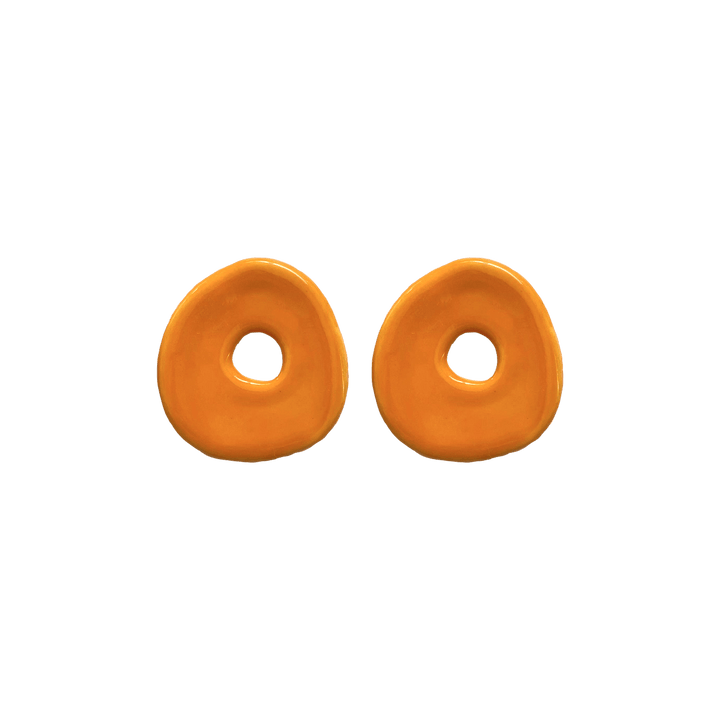 Oval ceramic earrings (various colours) - Birch & BrackenEARRINGS