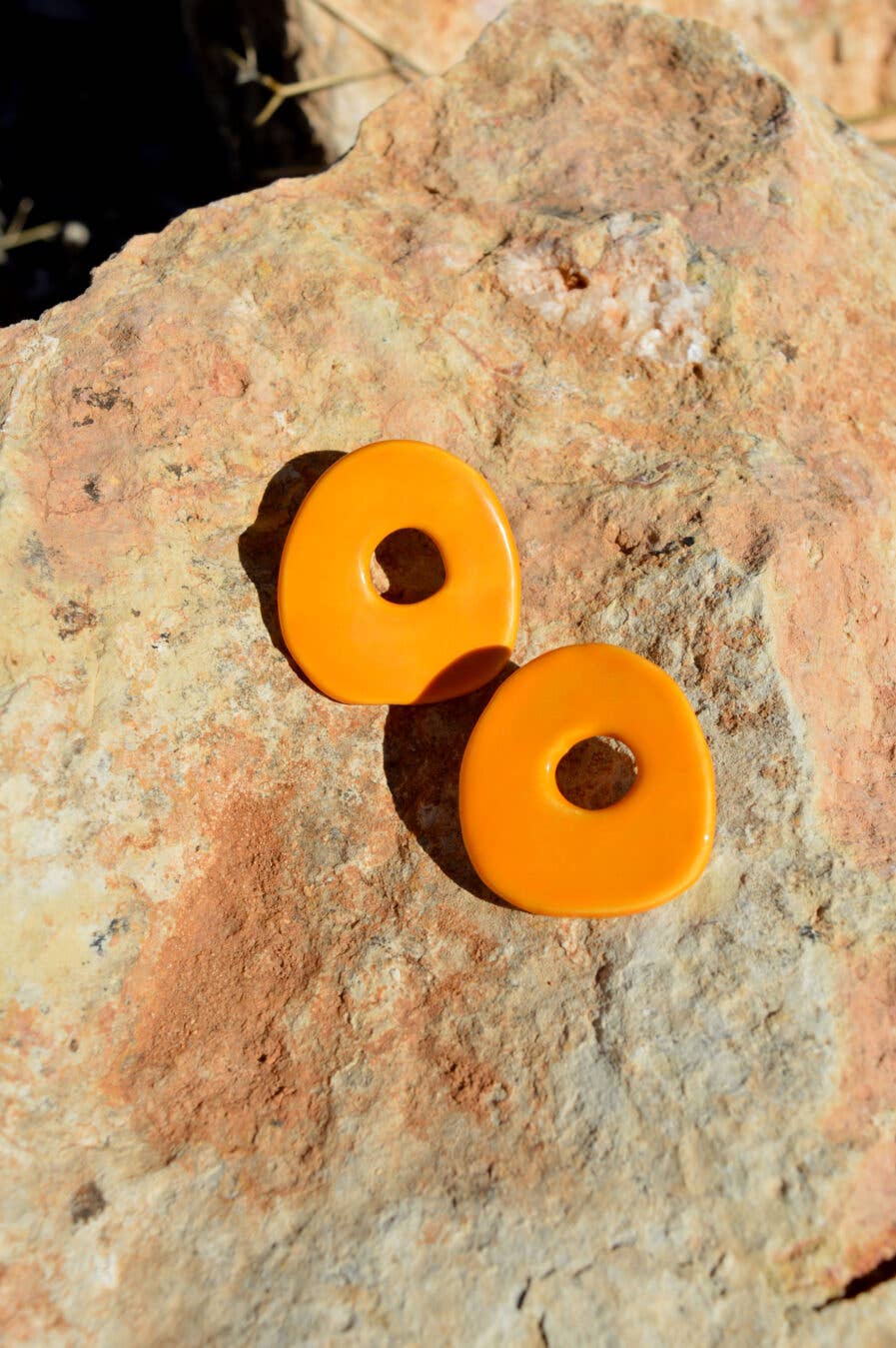 Oval ceramic earrings (various colours) - Birch & BrackenEARRINGS