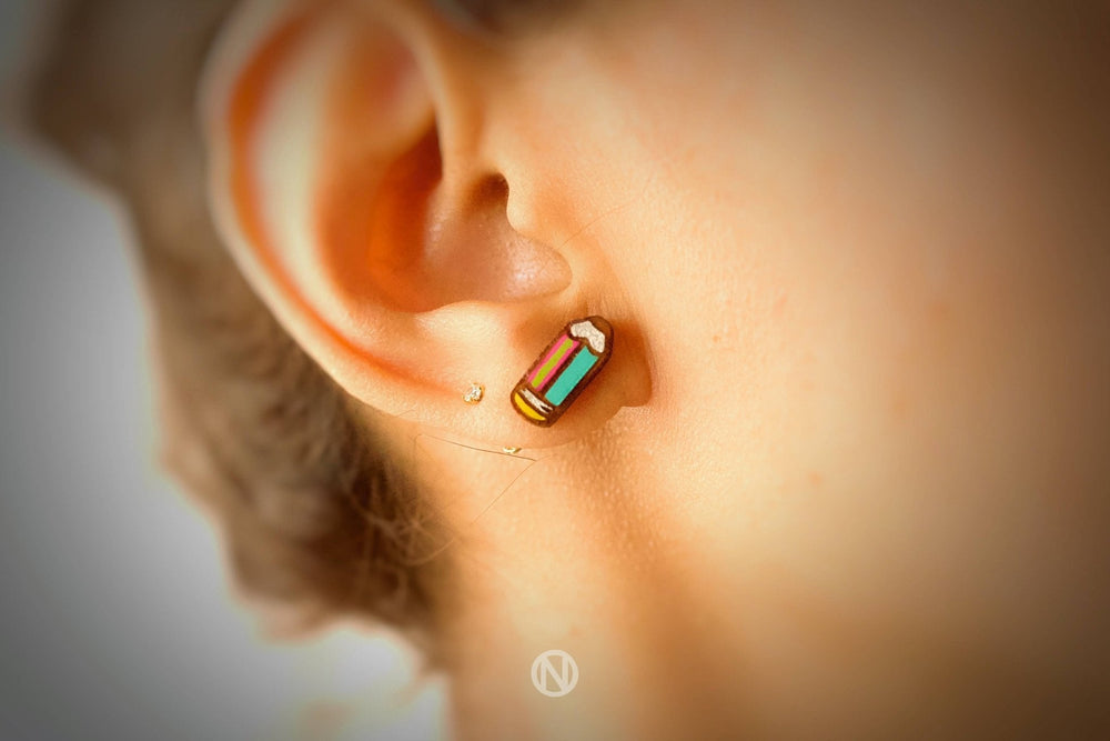 Pencil Stud Earrings - Birch & BrackenEARRINGS