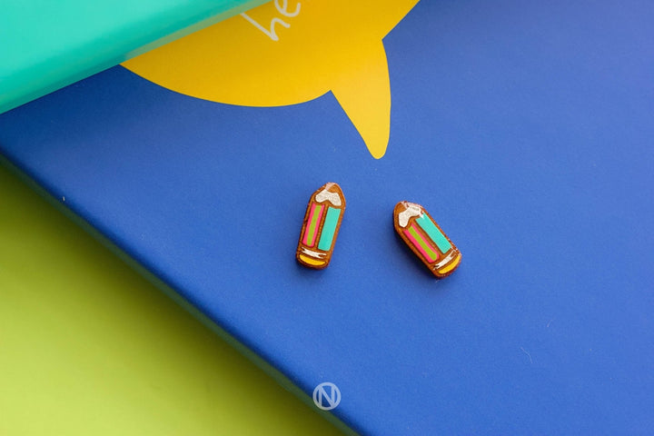 Pencil Stud Earrings - Birch & BrackenEARRINGS