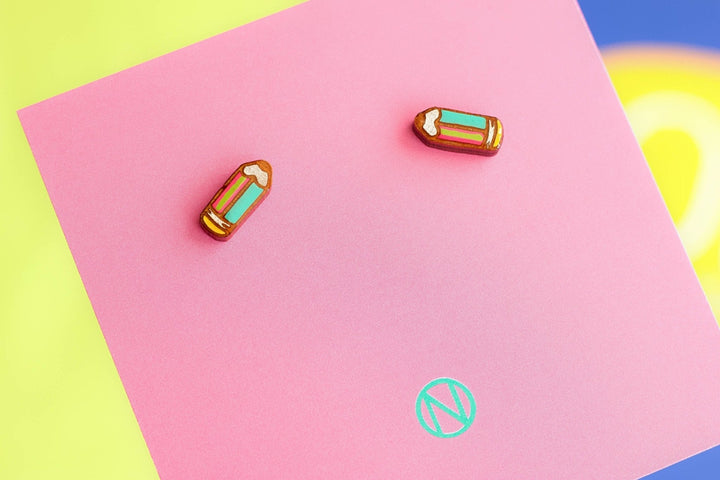 Pencil Stud Earrings - Birch & BrackenEARRINGS