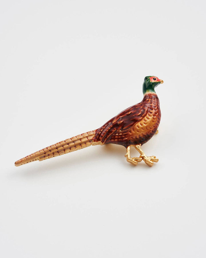 Pheasant Enamel Brooch - Birch & BrackenBROOCH