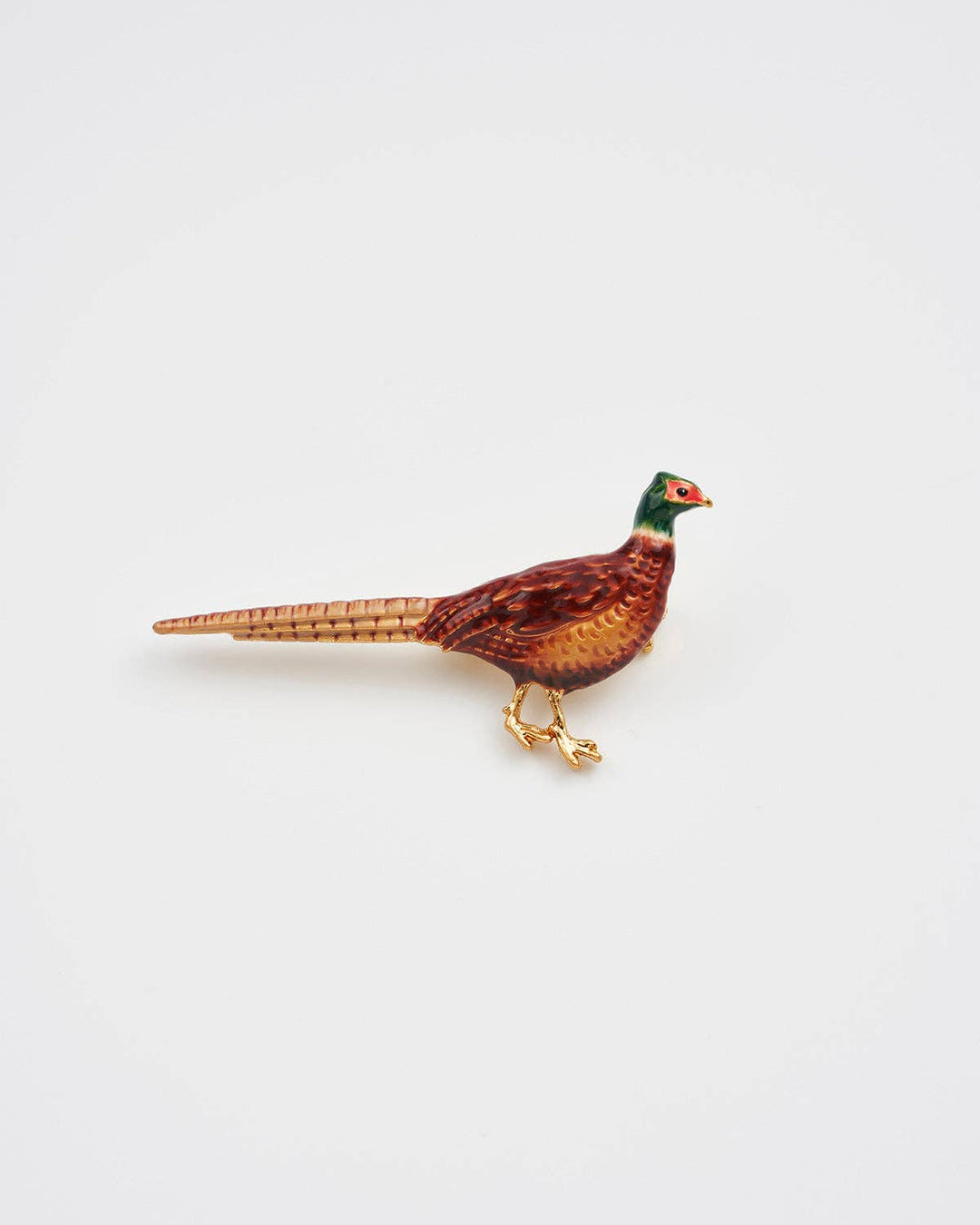 Pheasant Enamel Brooch - Birch & BrackenBROOCH
