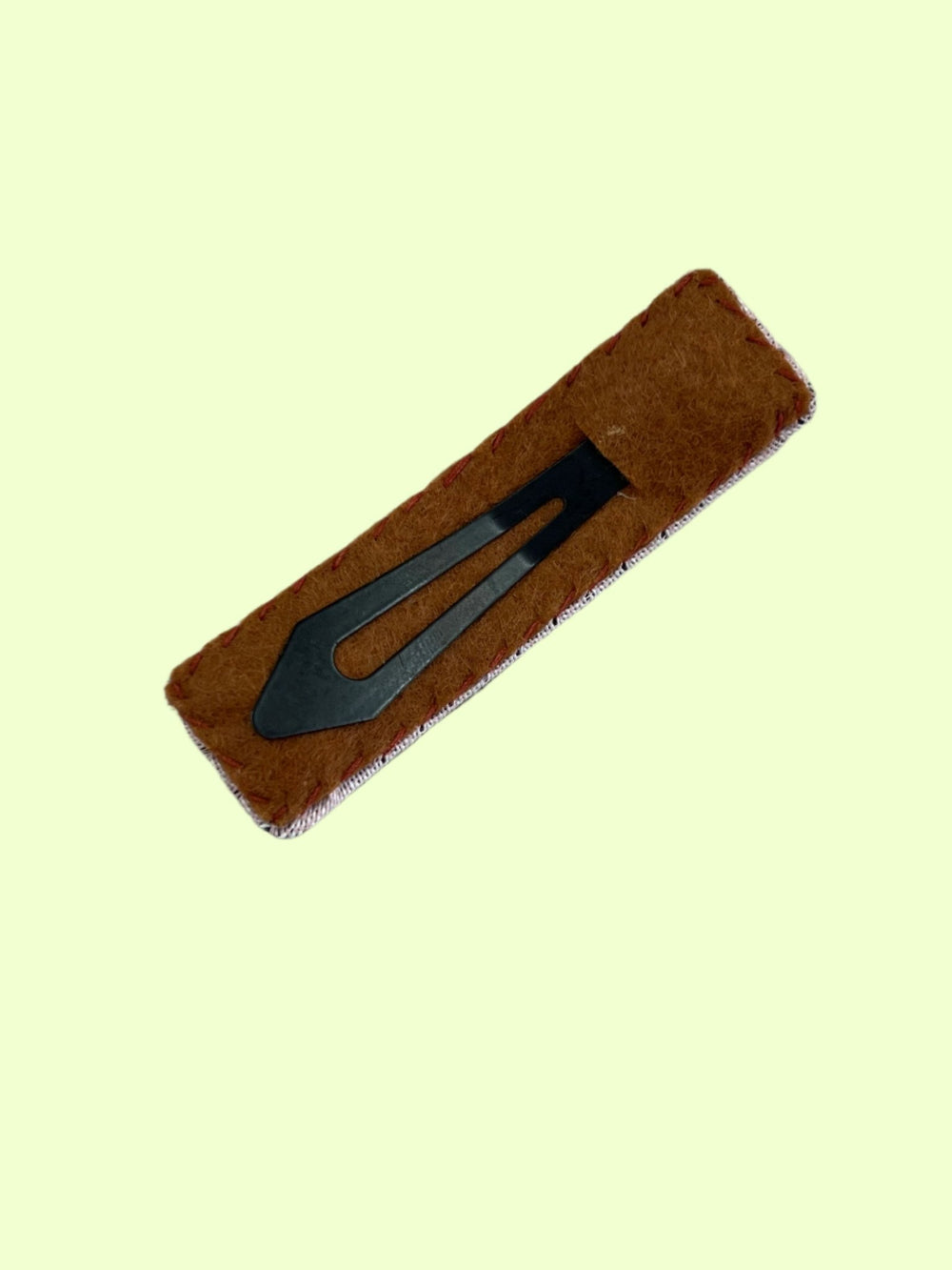 Pink Hand Embroidered Hairclip - Birch & BrackenHAIR ACCESSORIES