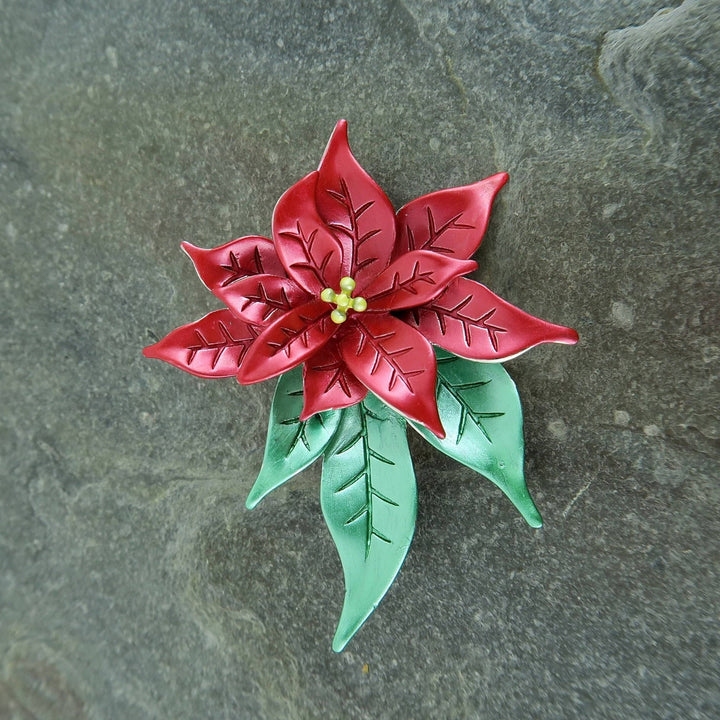Poinsettia Flower Brooch - Birch & BrackenBROOCH