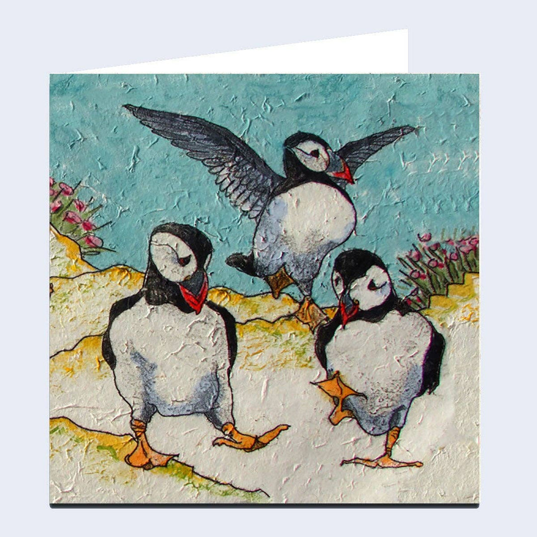 'Puffin Circus' Greeting Card - Birch & BrackenCARDS