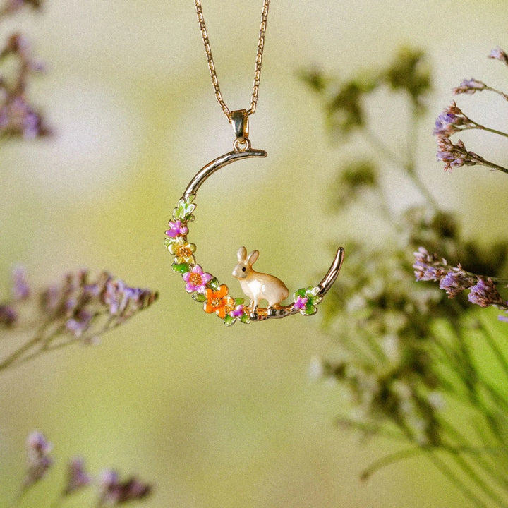 Rabbit Hoop Pendant & Necklace - Birch & BrackenNECKLACE
