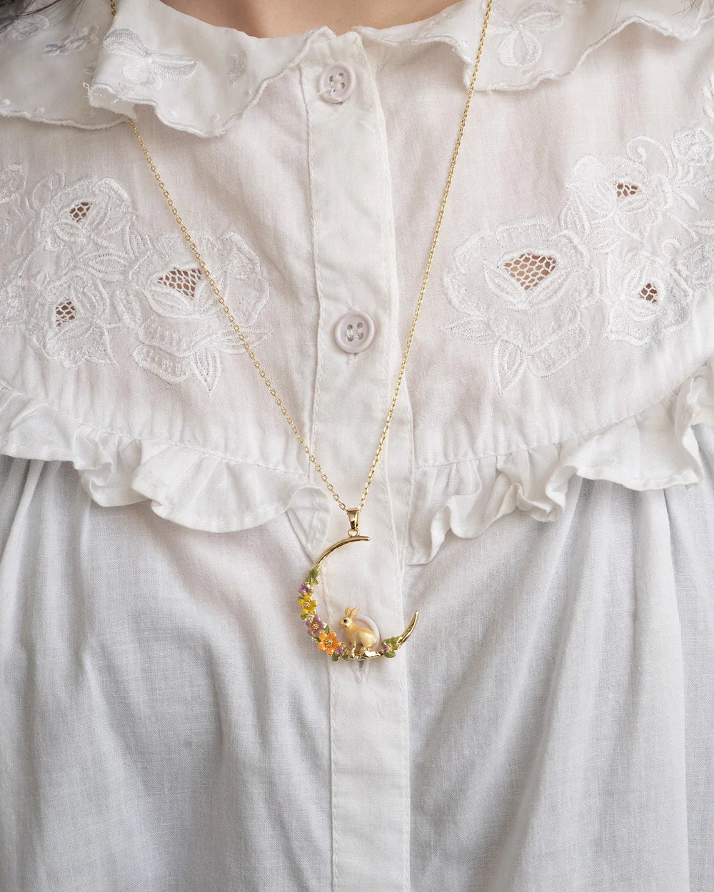 Rabbit Hoop Pendant & Necklace - Birch & BrackenNECKLACE