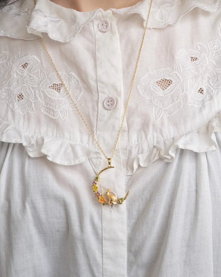 Rabbit Hoop Pendant & Necklace - Birch & BrackenNECKLACE
