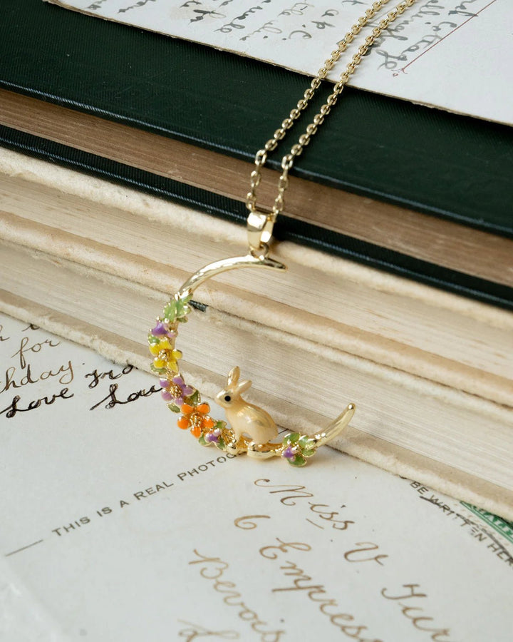 Rabbit Hoop Pendant & Necklace - Birch & BrackenNECKLACE