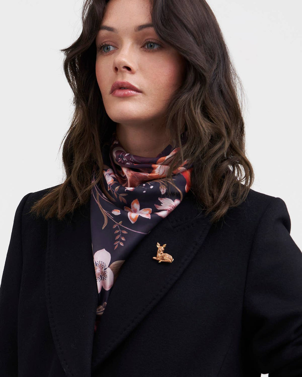 Resting Fawn Enamel Brooch - Birch & BrackenBROOCH