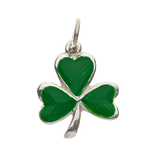 Shamrock Green Enamel Pendant - Birch & BrackenNECKLACE