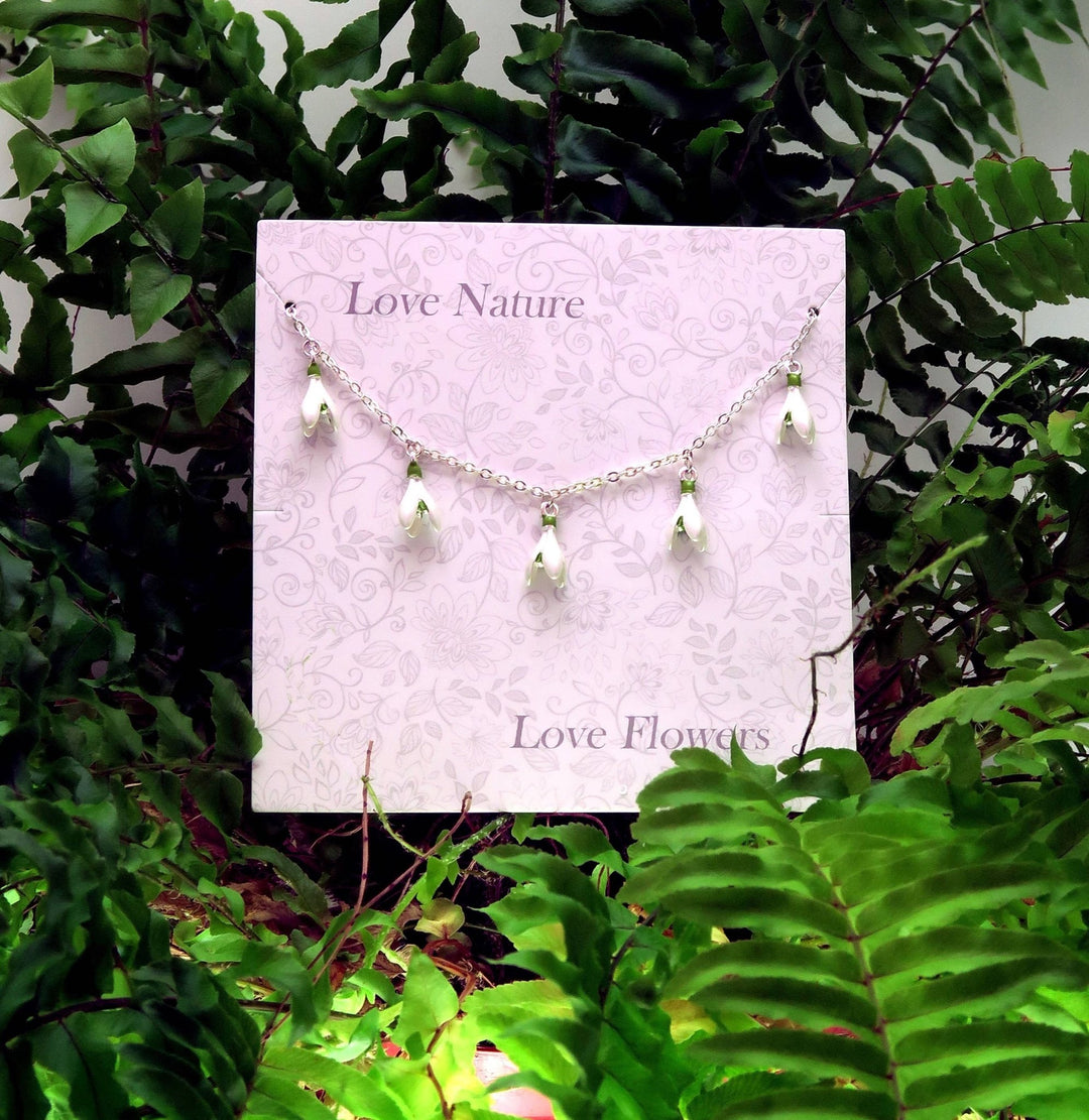 Snowdrop Flower Charm Bracelet - Birch & BrackenBRACELET