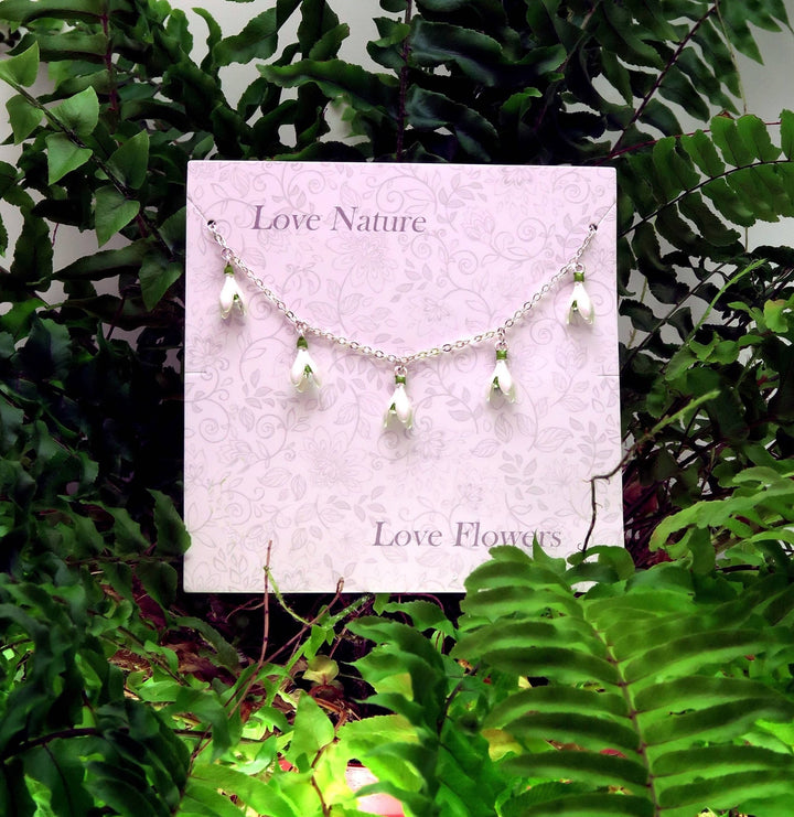 Snowdrop Flower Charm Bracelet - Birch & BrackenBRACELET