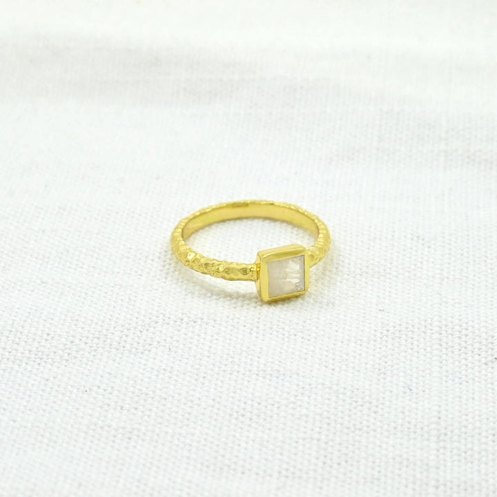 Square Moonstone Ring - Birch & BrackenRING