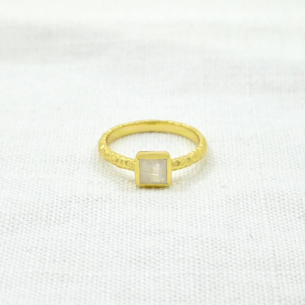 Square Moonstone Ring - Birch & BrackenRING