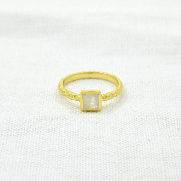 Square Moonstone Ring - Birch & BrackenRING
