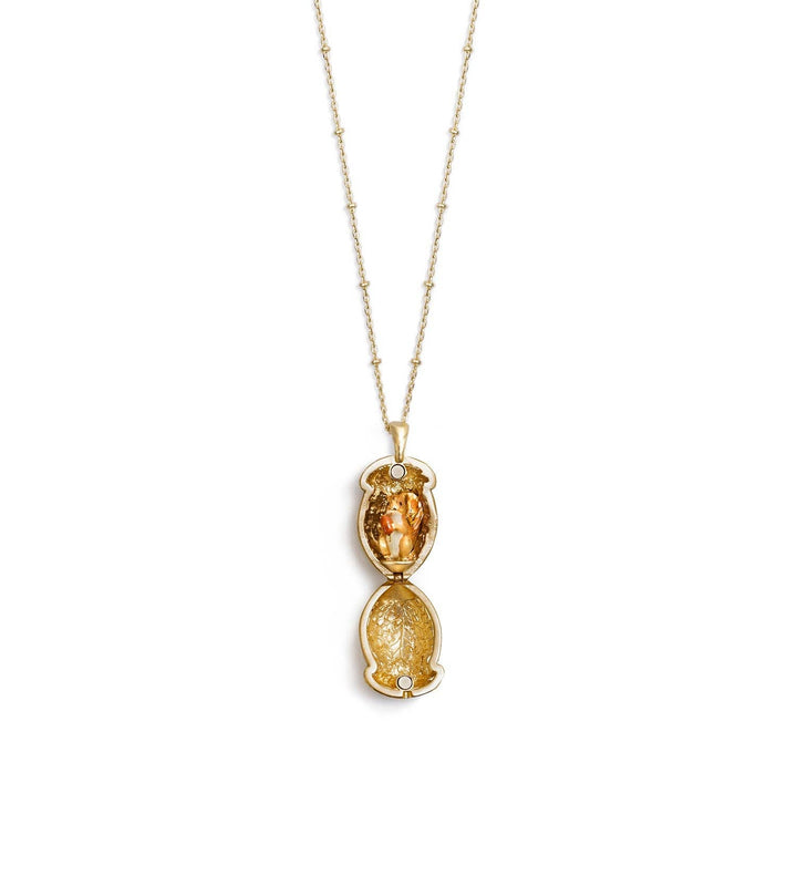 Squirrel Acorn Locket - Birch & BrackenNECKLACE