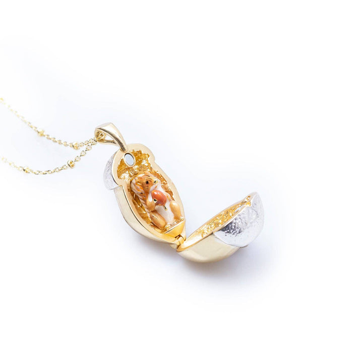 Squirrel Acorn Locket - Birch & BrackenNECKLACE