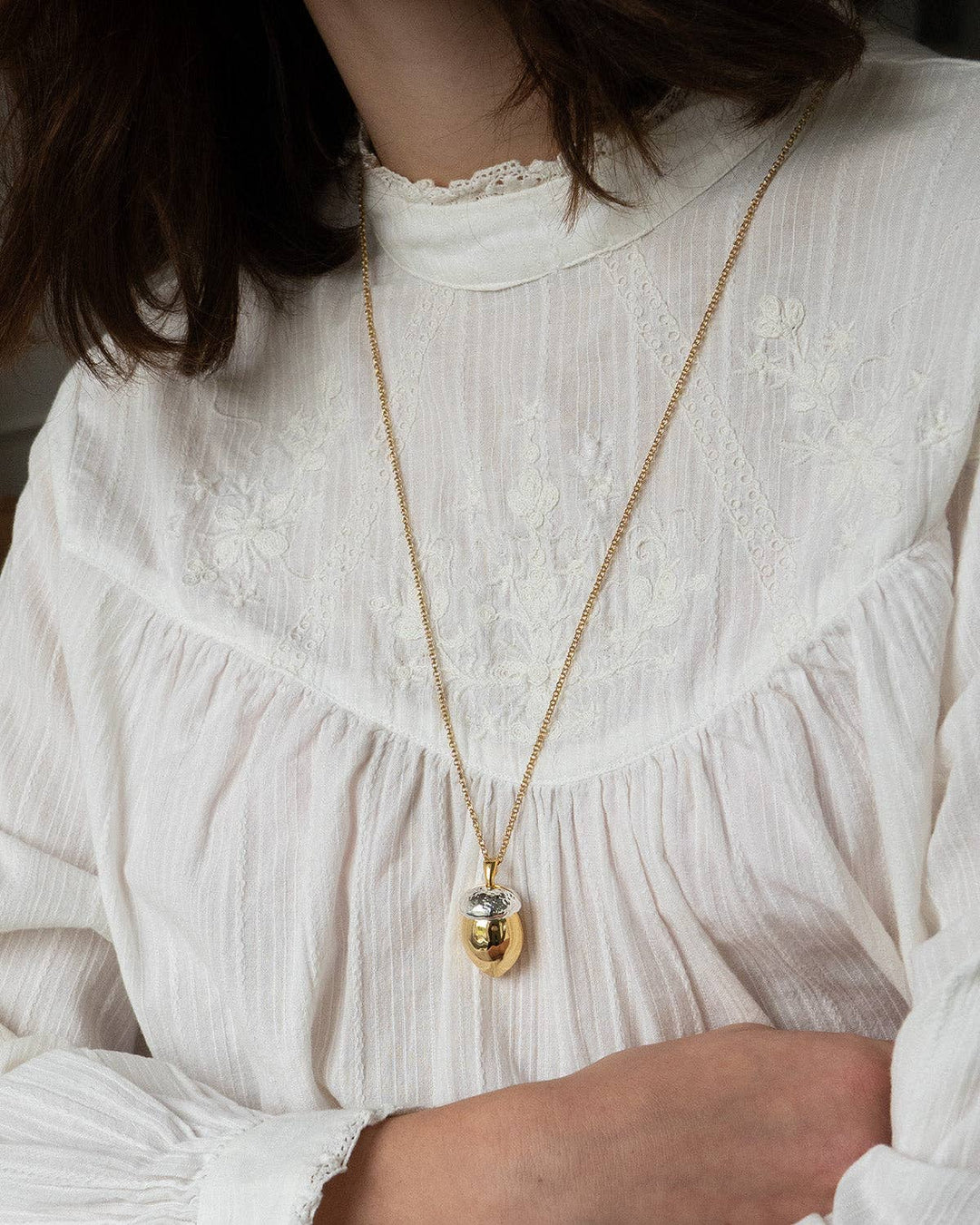 Squirrel Acorn Locket - Birch & BrackenNECKLACE