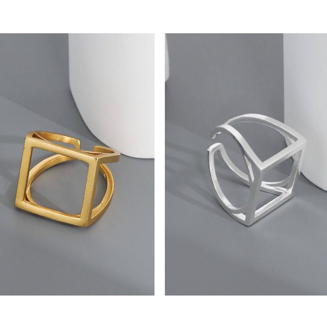 Sterling Silver Square Ring - Birch & BrackenRING