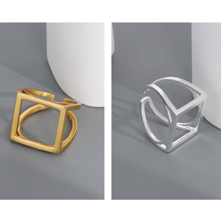 Sterling Silver Square Ring - Birch & BrackenRING
