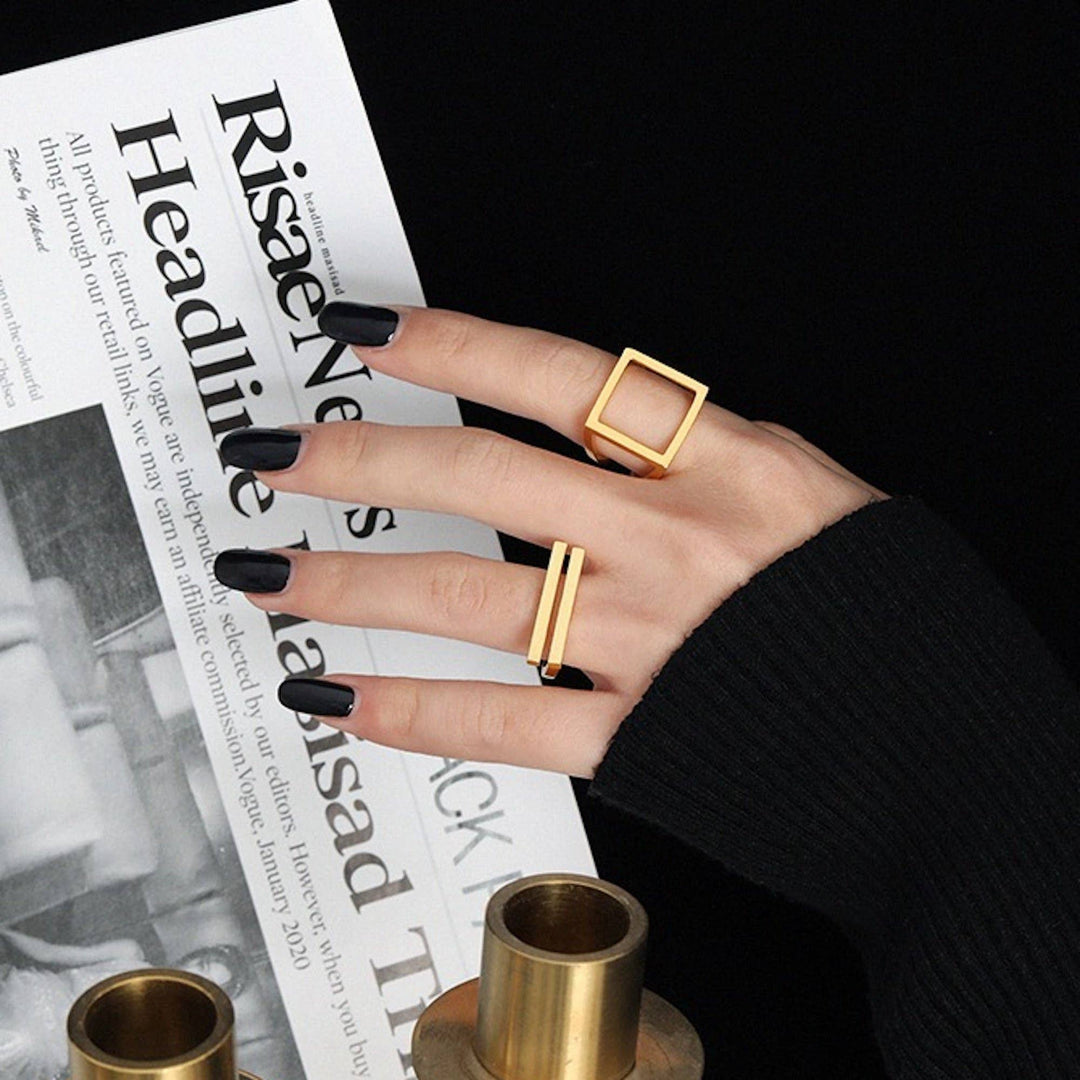 Sterling Silver Square Ring - Birch & BrackenRING
