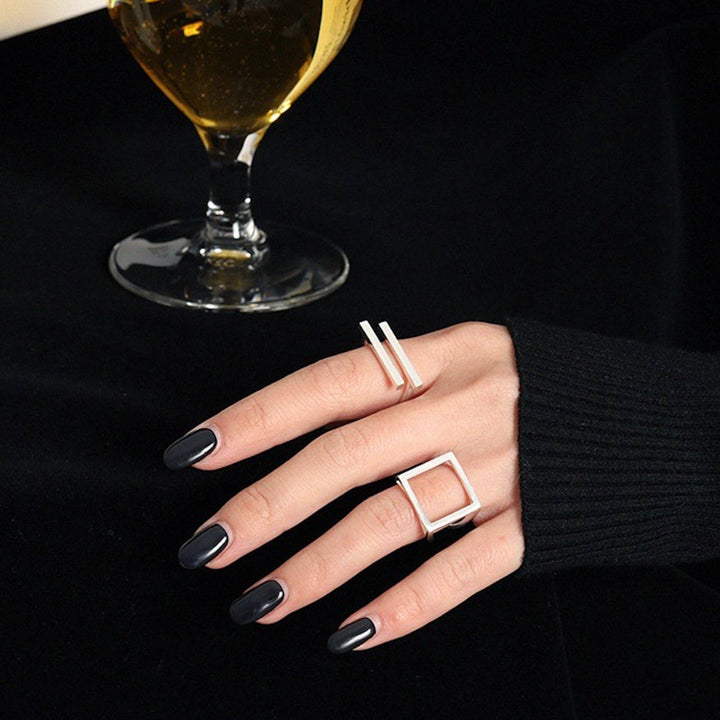 Sterling Silver Square Ring - Birch & BrackenRING