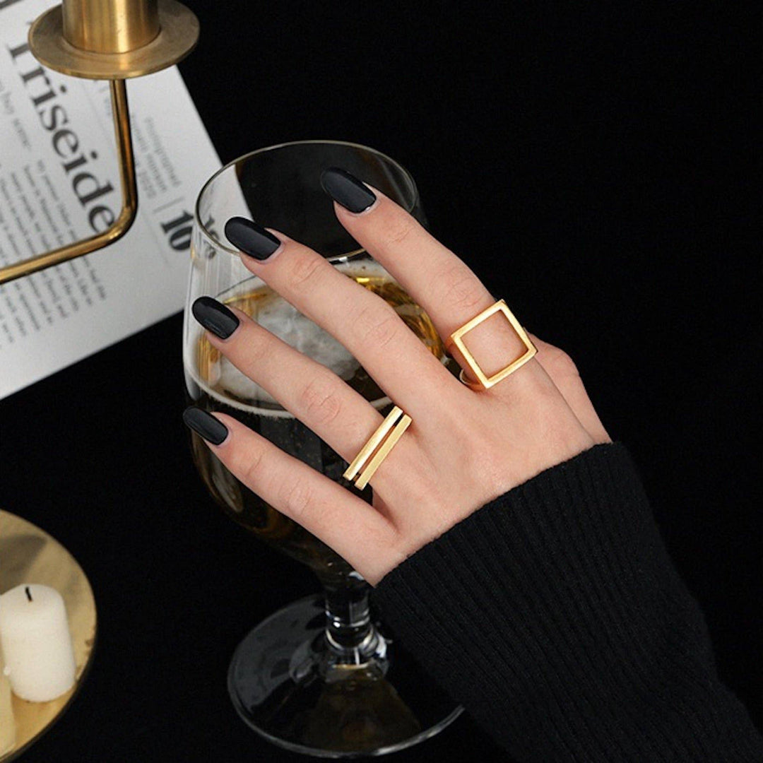 Sterling Silver Square Ring - Birch & BrackenRING