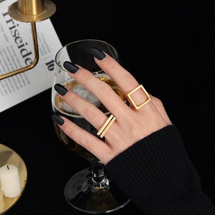 Sterling Silver Square Ring - Birch & BrackenRING