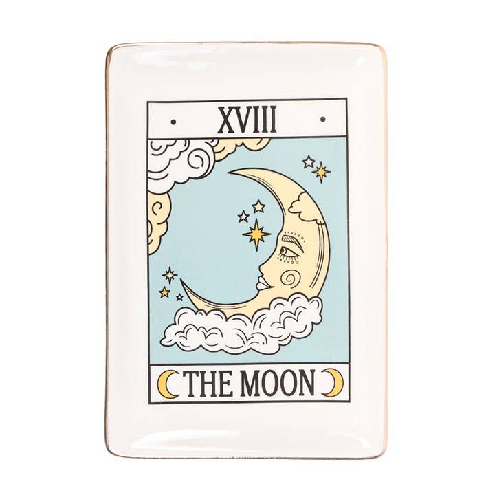 The Moon Vintage Tarot Card Trinket Dish - Birch & BrackenTRINKET DISH