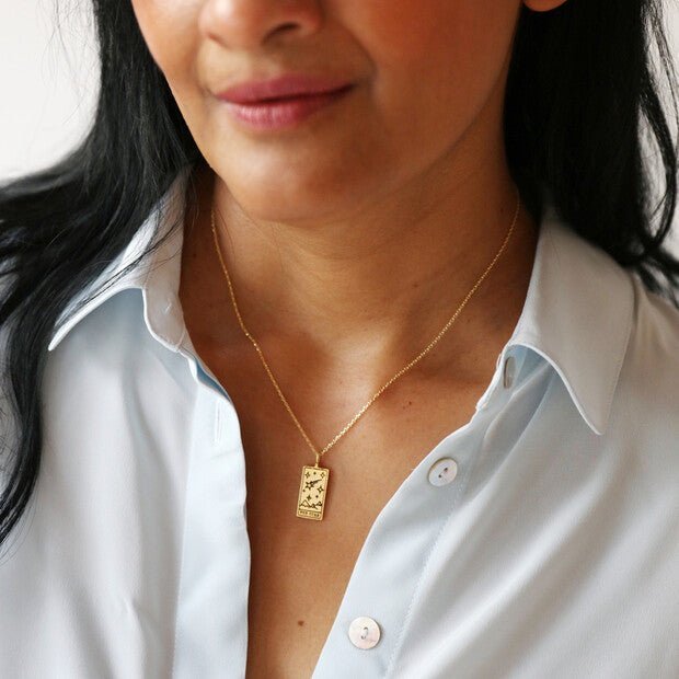 The Star Tarot Card Pendant Necklace - Birch & BrackenNECKLACE