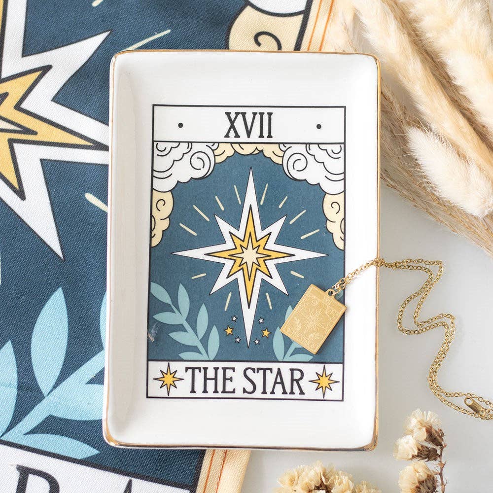 The Star Vintage Tarot Card Trinket Dish - Birch & BrackenTRINKET DISH