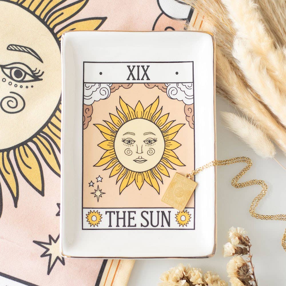 The Sun Vintage Tarot Card Trinket Dish - Birch & BrackenTRINKET DISH