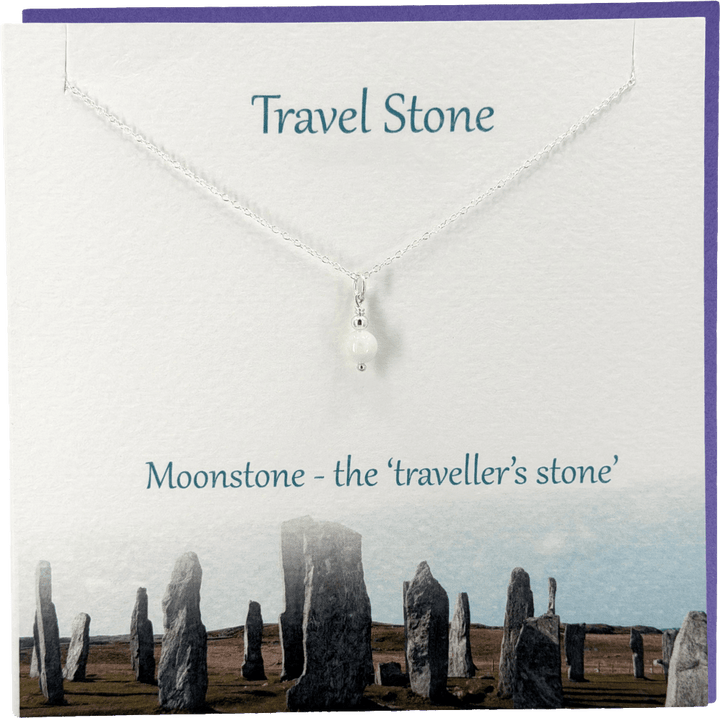 Travel stone moonstone necklace - Birch & BrackenNECKLACE