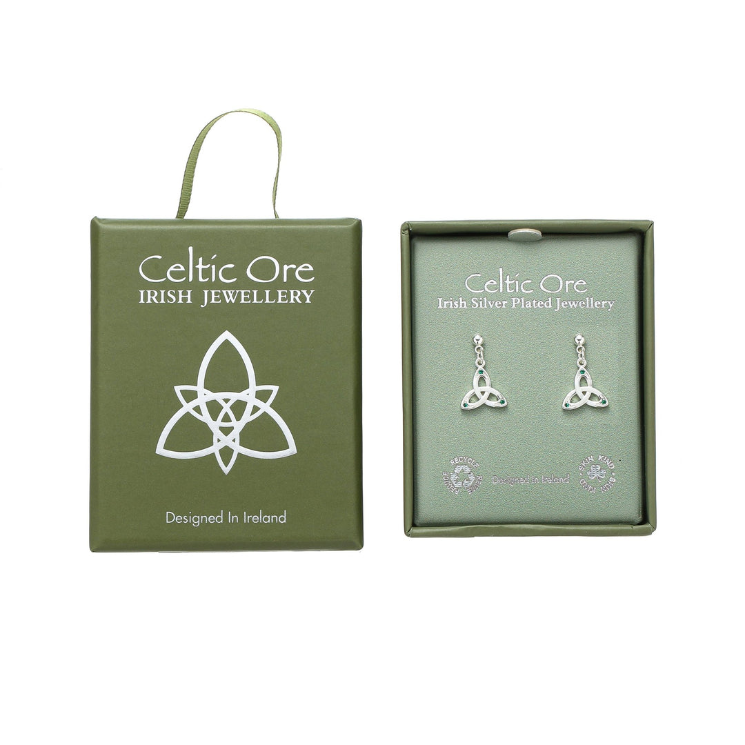 Trinity Earrings with Crystals - Birch & BrackenEARRINGS