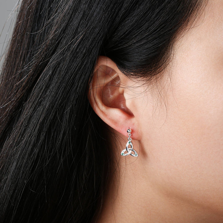 Trinity Earrings with Crystals - Birch & BrackenEARRINGS